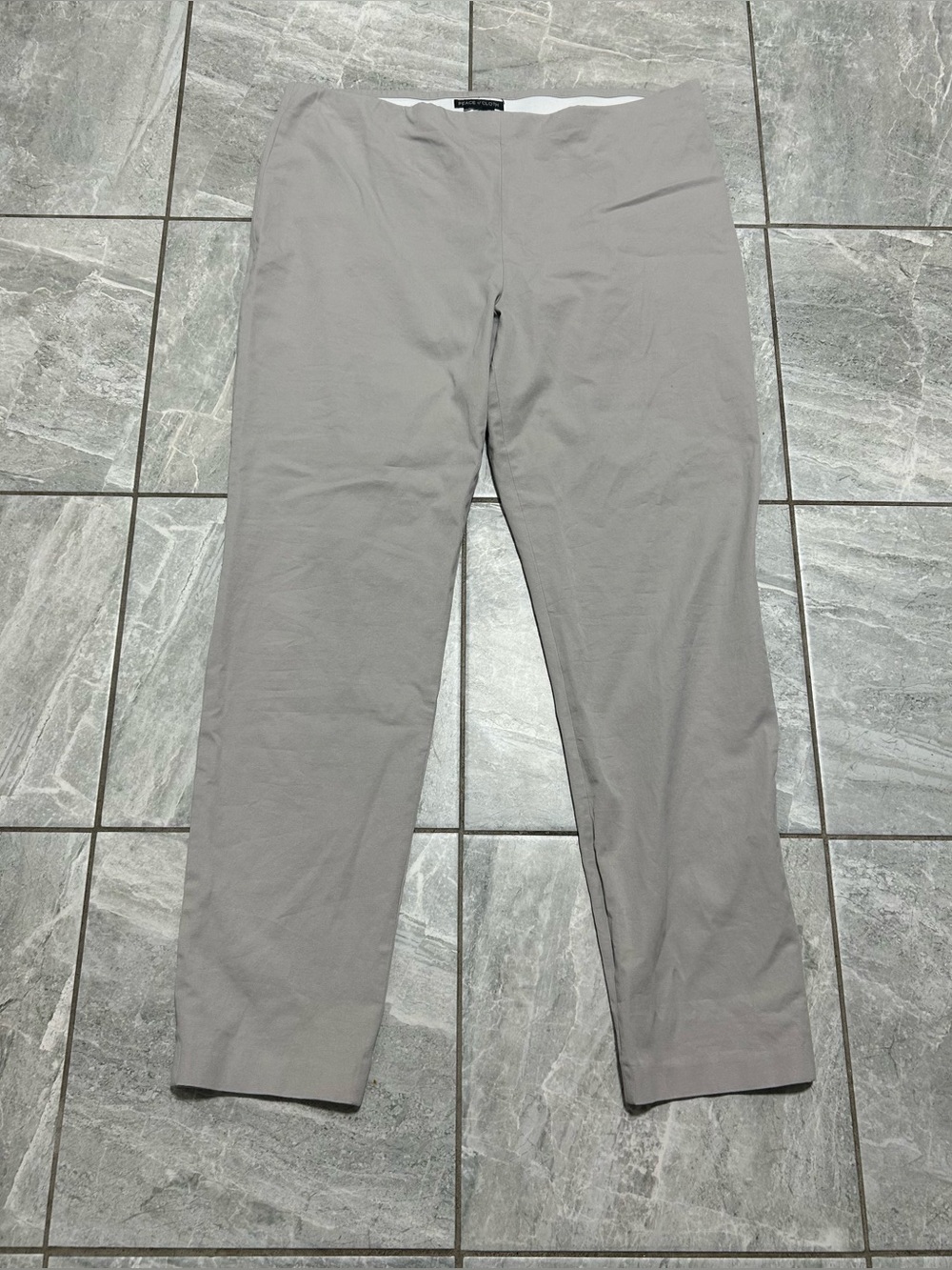 Peace of Cloth Women’s XL Gray Pull-On Straight Leg Dress Pants 38x29